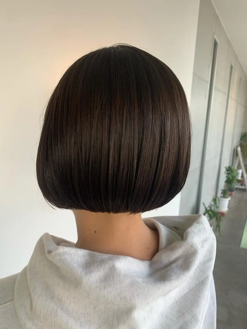 ミディアム ボブ トリートメント おせ ちさとのヘアスタイル