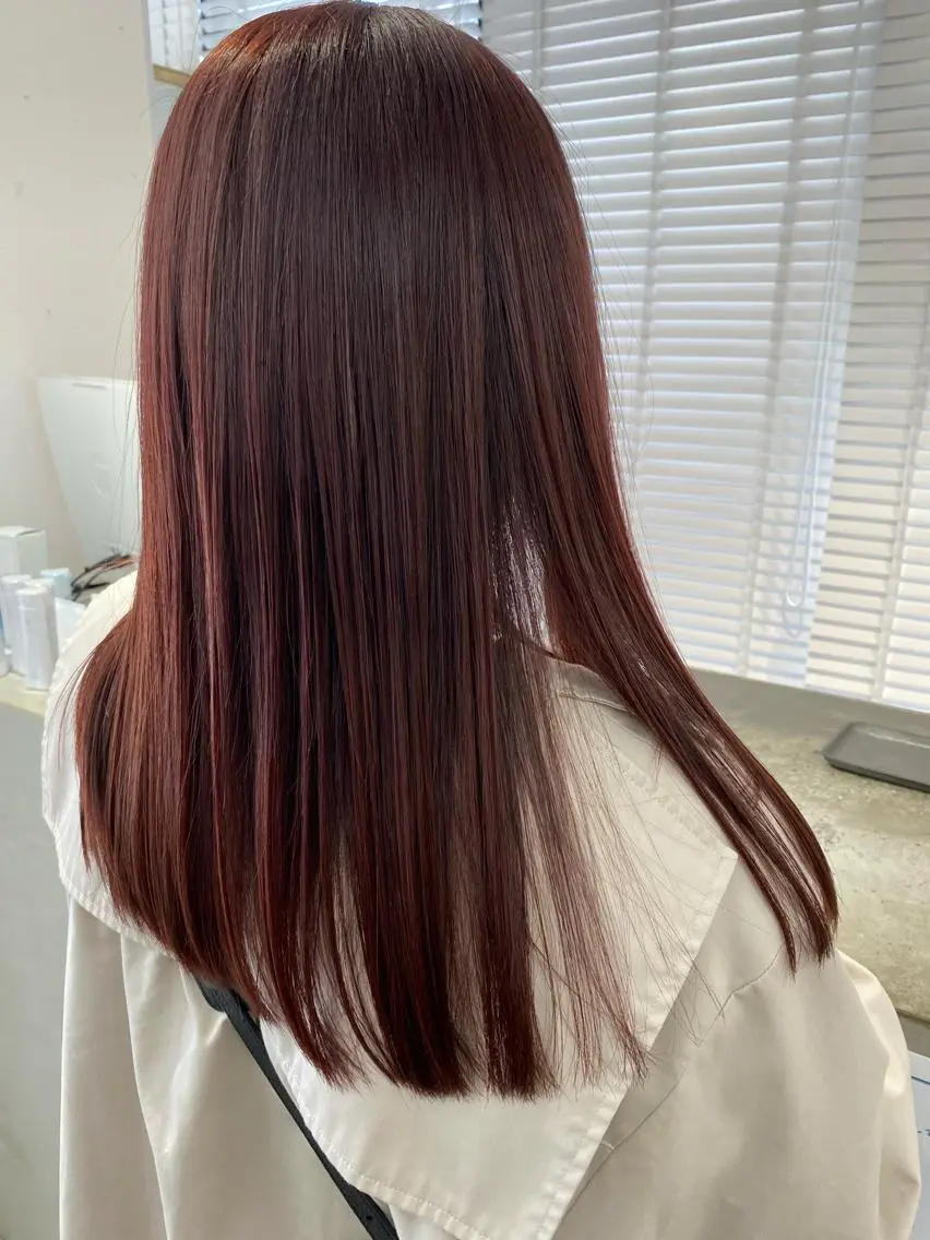 セミロング カラー 陶山 直樹のヘアスタイル