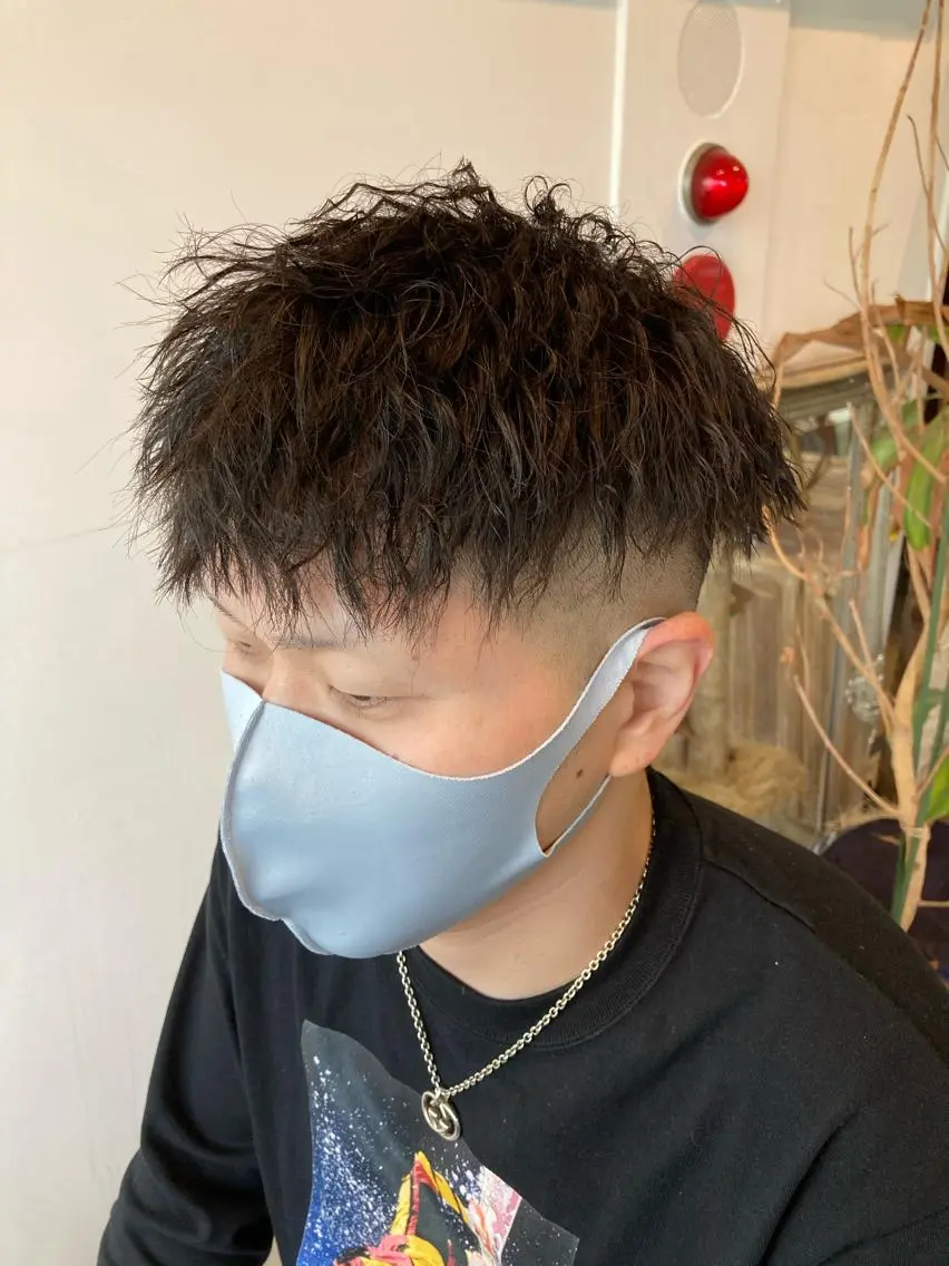 パーマ カット パーマ メンズ特化 TAKUYAのヘアスタイル
