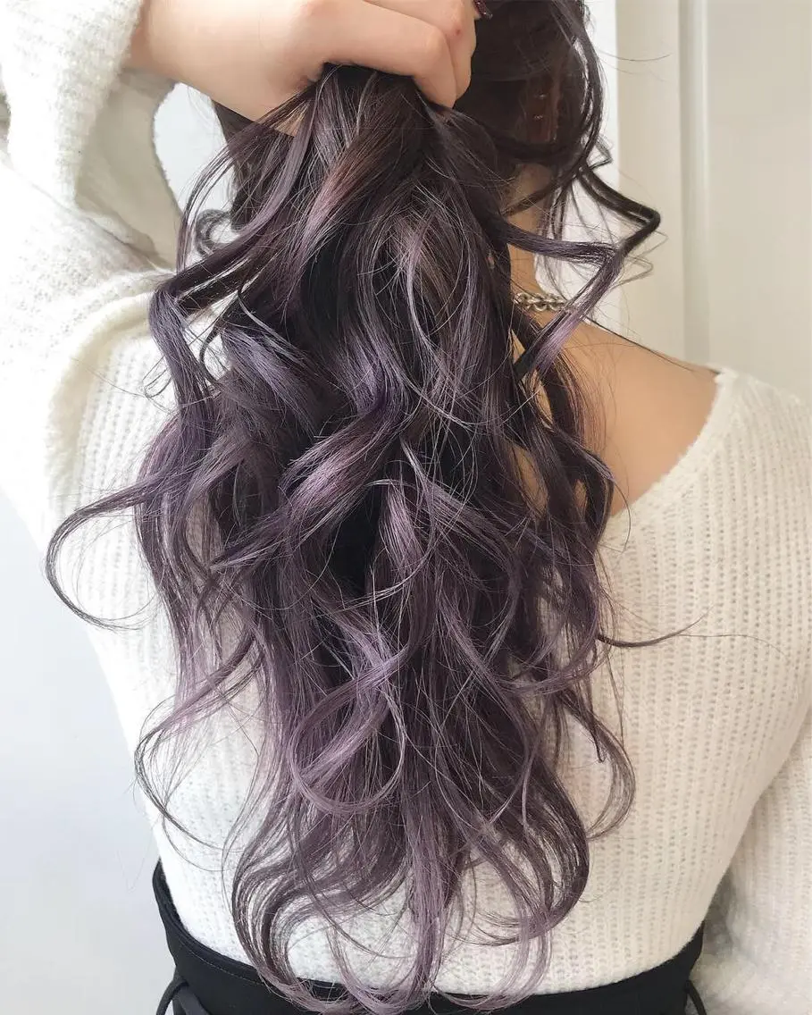 ロング カラー ヘアアレンジ ベージュカラー グラデーションカラー ハイライトカラー くせ毛 外国人風カラー 阿部 圭悟のヘアスタイル