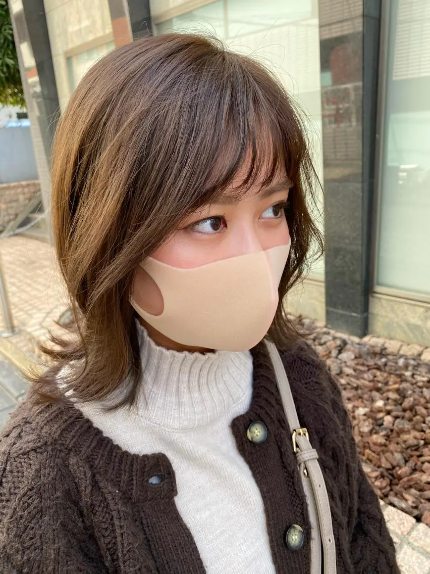 ミディアム カラー 鈴木 悠史のヘアスタイル