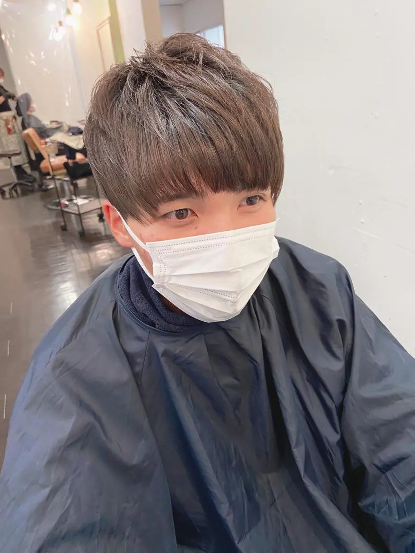 カラー メンズ マッシュ 久木原 ゆりのヘアスタイル