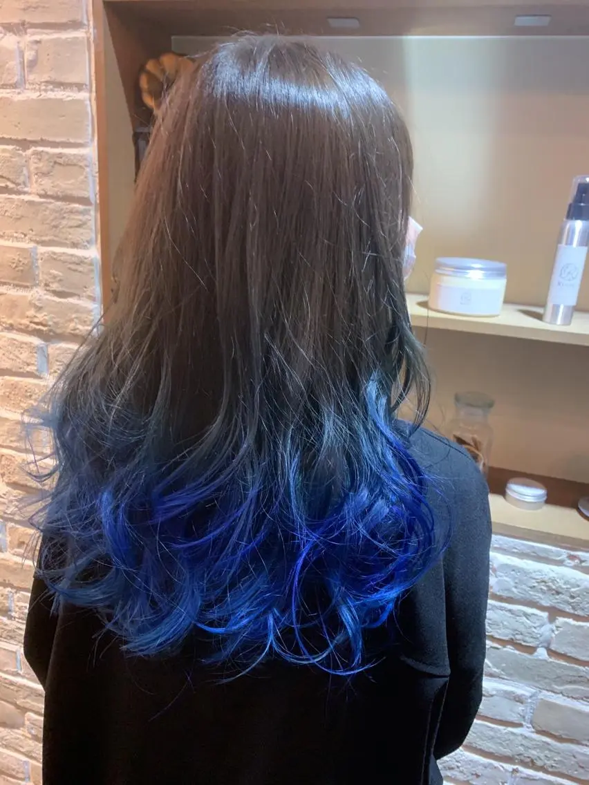 ミディアム カット ヘアカラー リンネ 甲東園のヘアスタイル