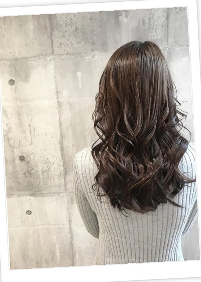 ロング カラー パーマ ヘアアレンジ メンズ キッズ ネイル マツエク・マツパ カット ヘアカラー トリートメント EnBlesS西宮 マンツーマン神道有基のヘアスタイル