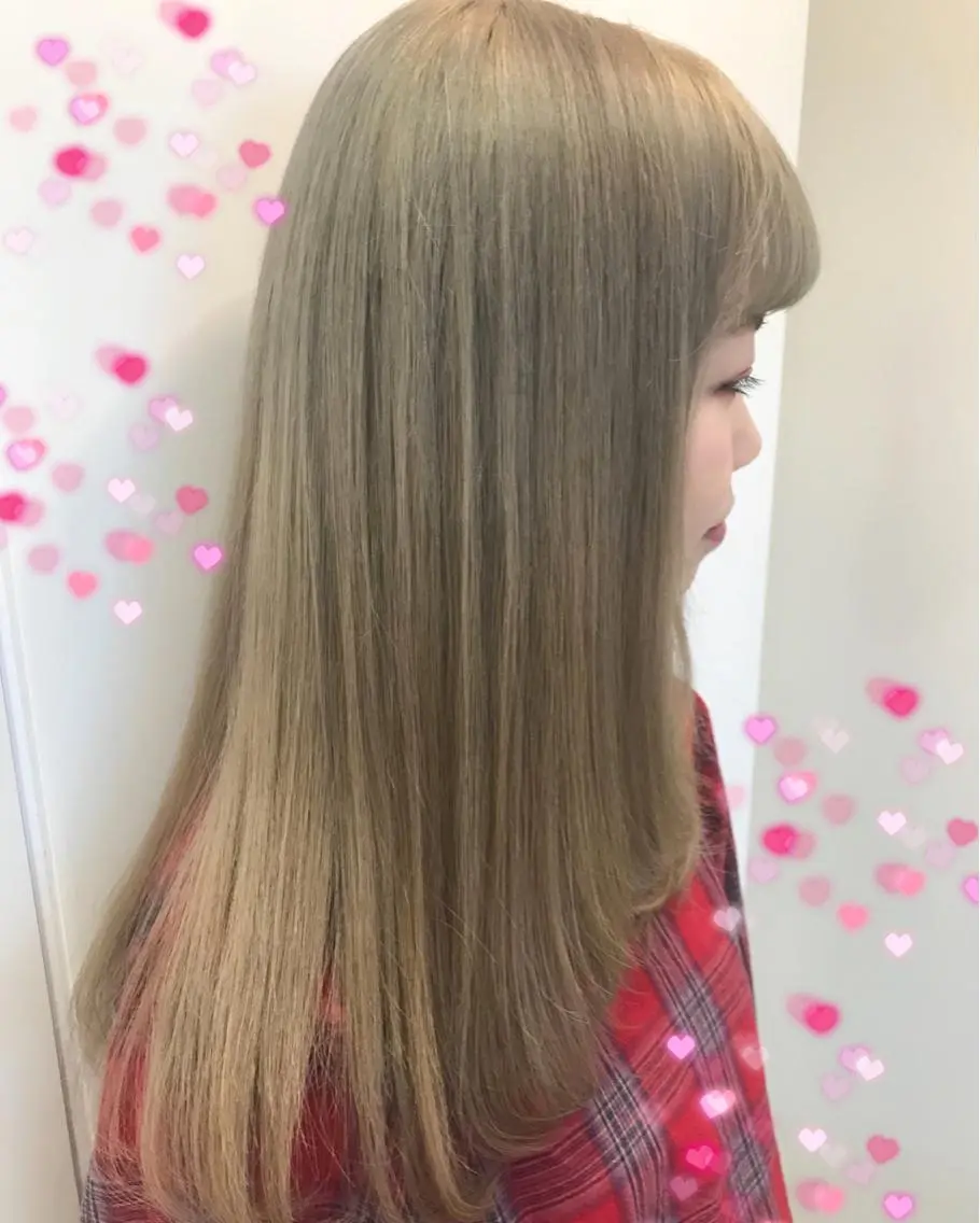 カラー ブロンド 新宿駅近♡個室 ♡関口三都季🌜のヘアスタイル