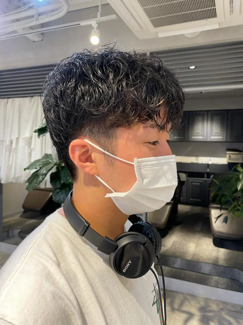 パーマ メンズ メンズパーマ 斉藤 瑞恵のヘアスタイル