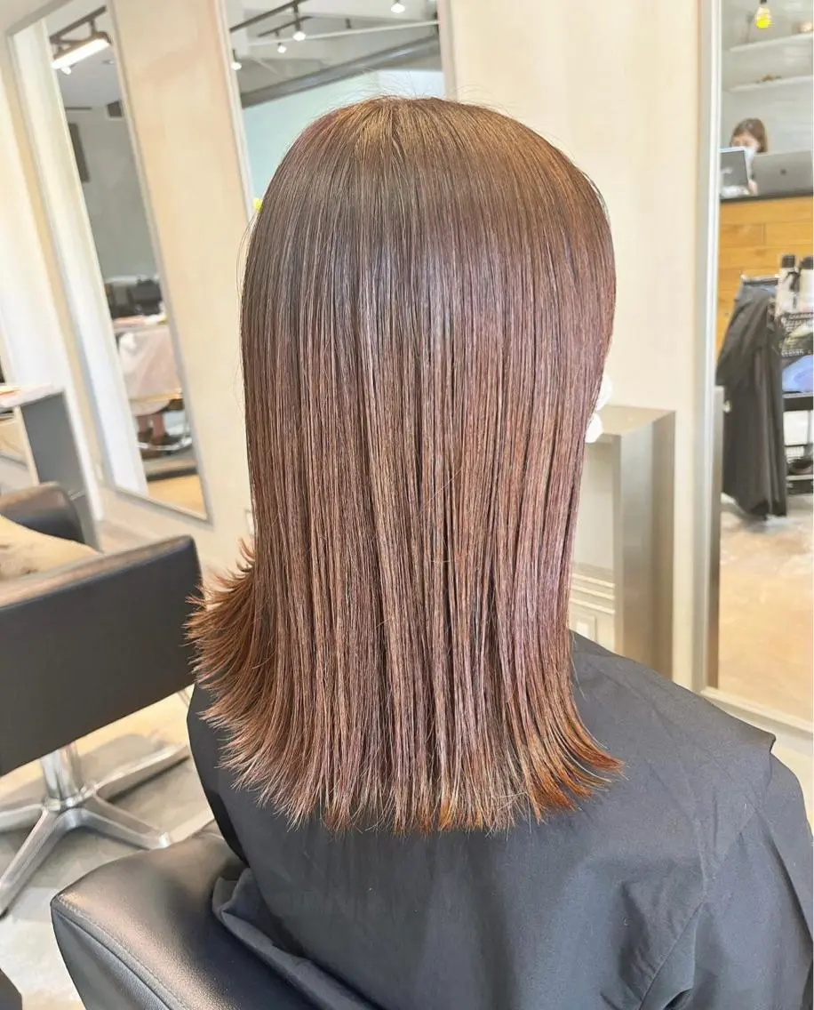 セミロング 秋田 峻のヘアスタイル