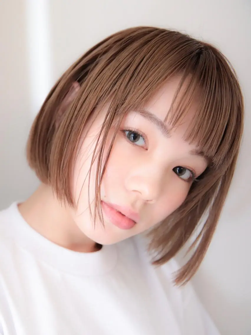 ショート カラー レイヤーカット✂️ 横浜No1♡下鳥翔子のヘアスタイル
