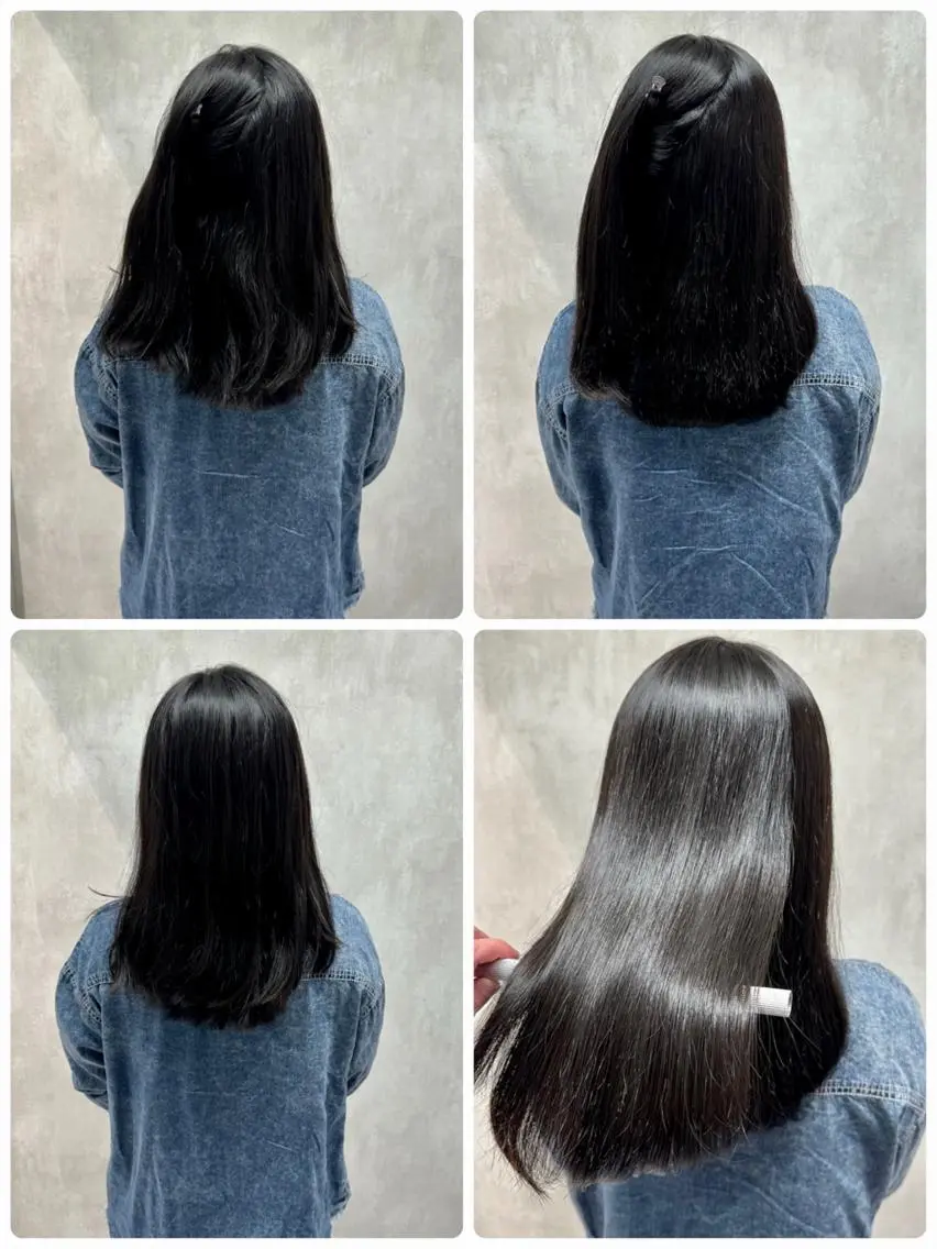 ミディアム 縮毛矯正 トリートメント あなた史上 最高を提供のヘアスタイル