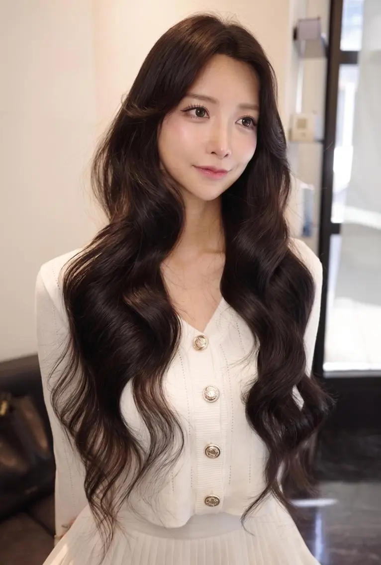 ロング 川口 真也のヘアスタイル