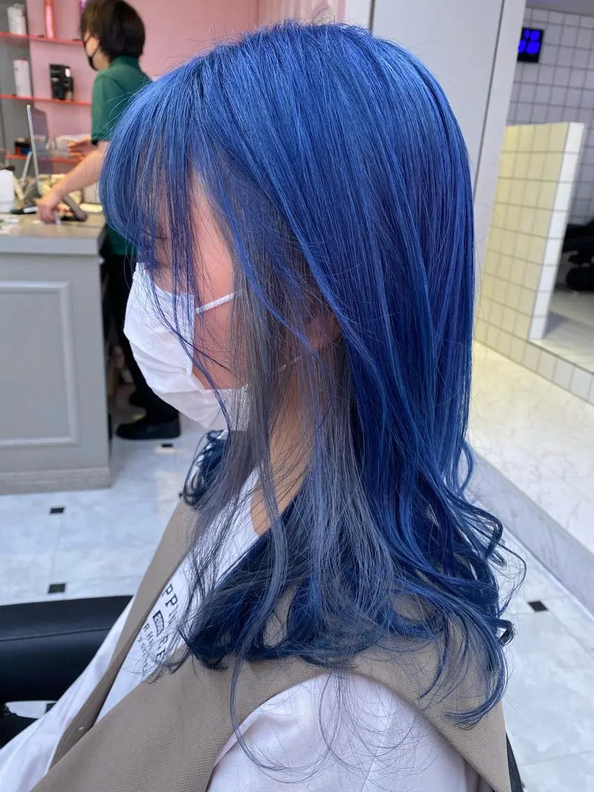 ロング カラー ヘアカラー トリートメント ヘッドスパ ヘアセット レイヤーダブルカラー KYONのヘアスタイル