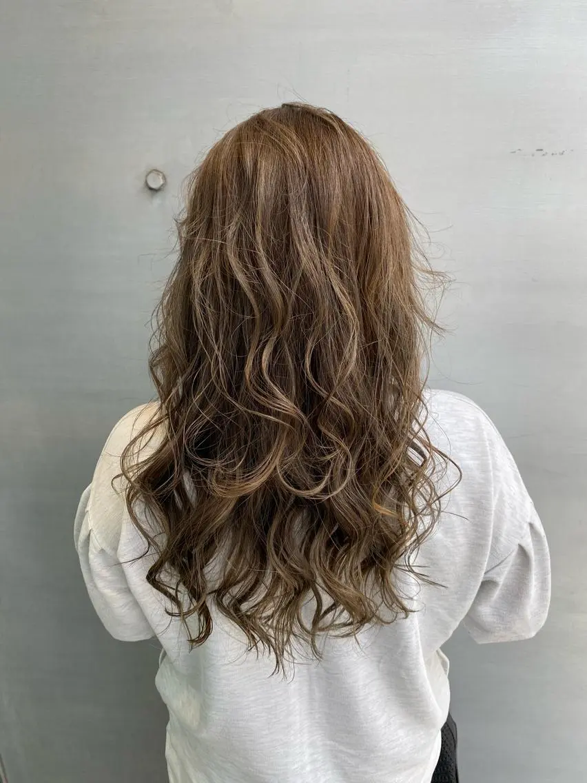 ロング カラー brace今里店店長 加井直樹のヘアスタイル
