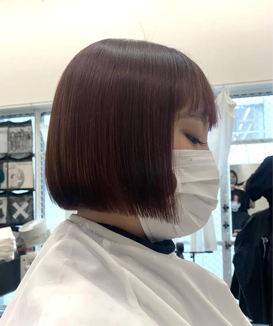 ショート ボブ カット ヘアカラー トリートメント HARU//原宿🤍 リピート率NO.1のヘアスタイル