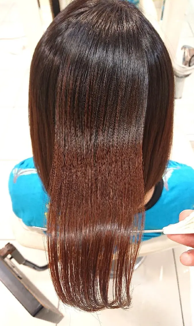 ミディアム 縮毛矯正 トリートメント 高橋 佑のヘアスタイル