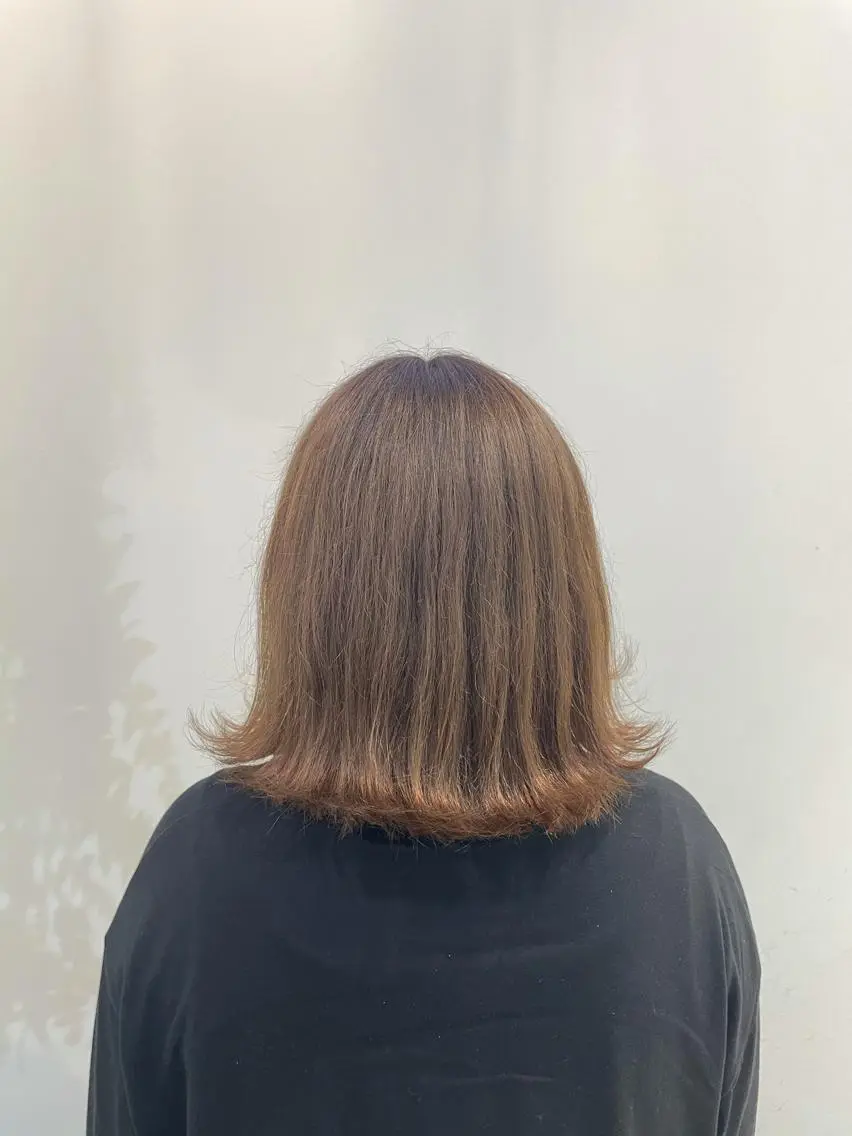 カラー ブリーチ 髪質改善カラー🤍 エクステ✨君島由実子のヘアスタイル