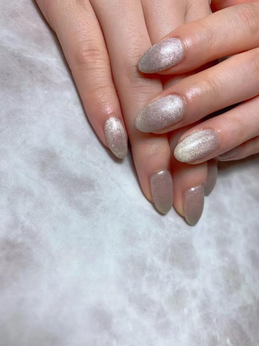 ネイル アイブロウ マグネットネイル シンプルネイル ハンドネイル ハンドケア 🌿Charme🌿 MAIのネイルデザイン