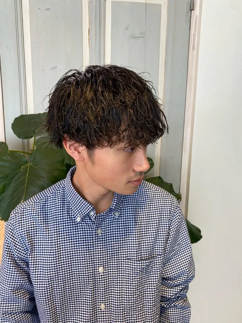 パーマ メンズ カット パーマ トリートメント さこだ しょうた 【副店長】のヘアスタイル