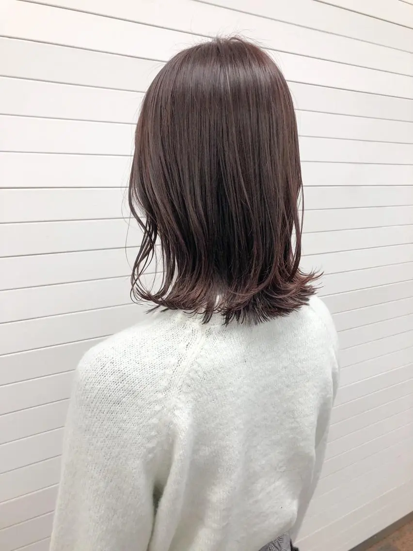 ミディアム カット ヘアカラー トリートメント シンタニナオト /梅田茶屋町のヘアスタイル
