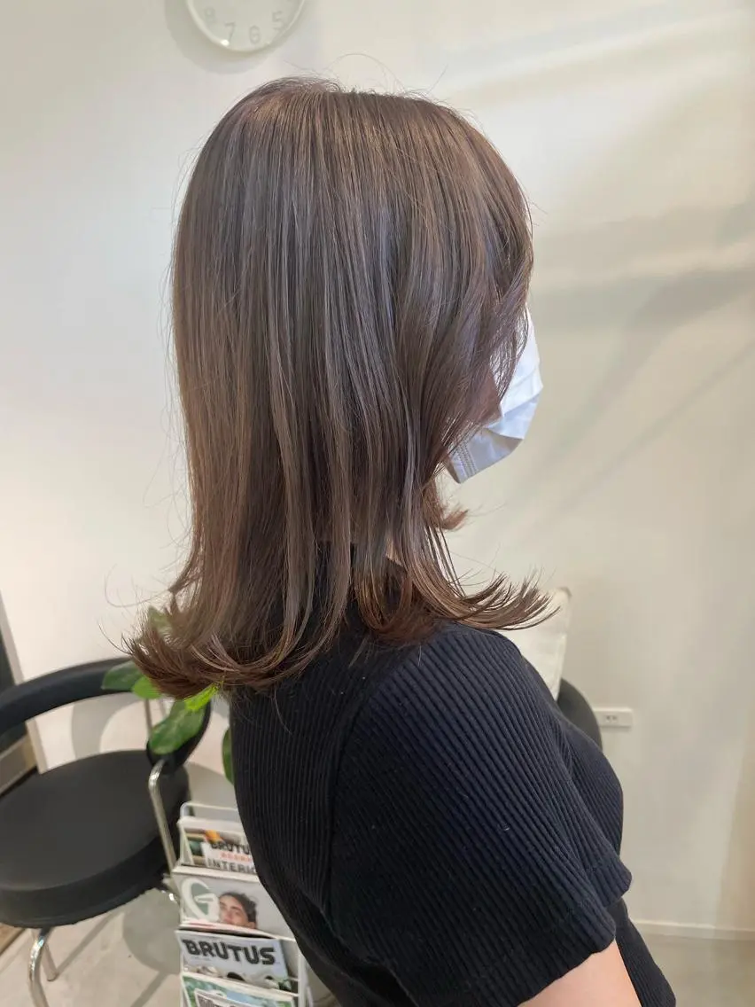 セミロング カラー ブリーチ fit/ madokaのヘアスタイル
