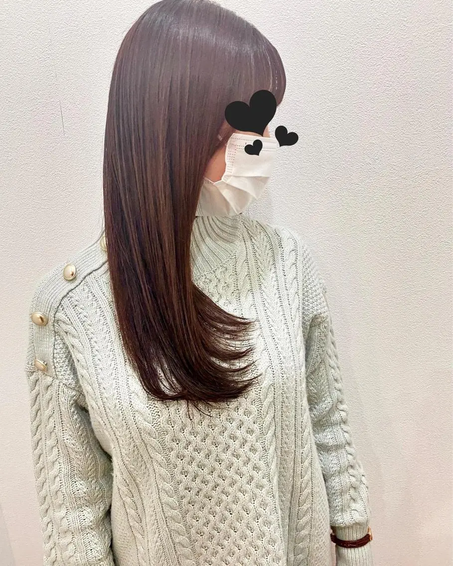 ロング カット ヘアカラー トリートメント MYRTLE TSUNODAのヘアスタイル