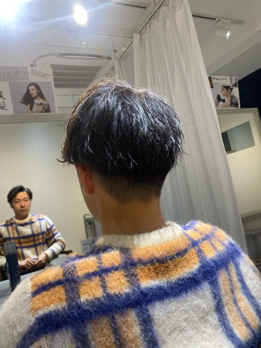 ショート メンズ マッシュ メンズパーマ カット 縮毛矯正とレイヤー カット/杉村凜汰郎のヘアスタイル