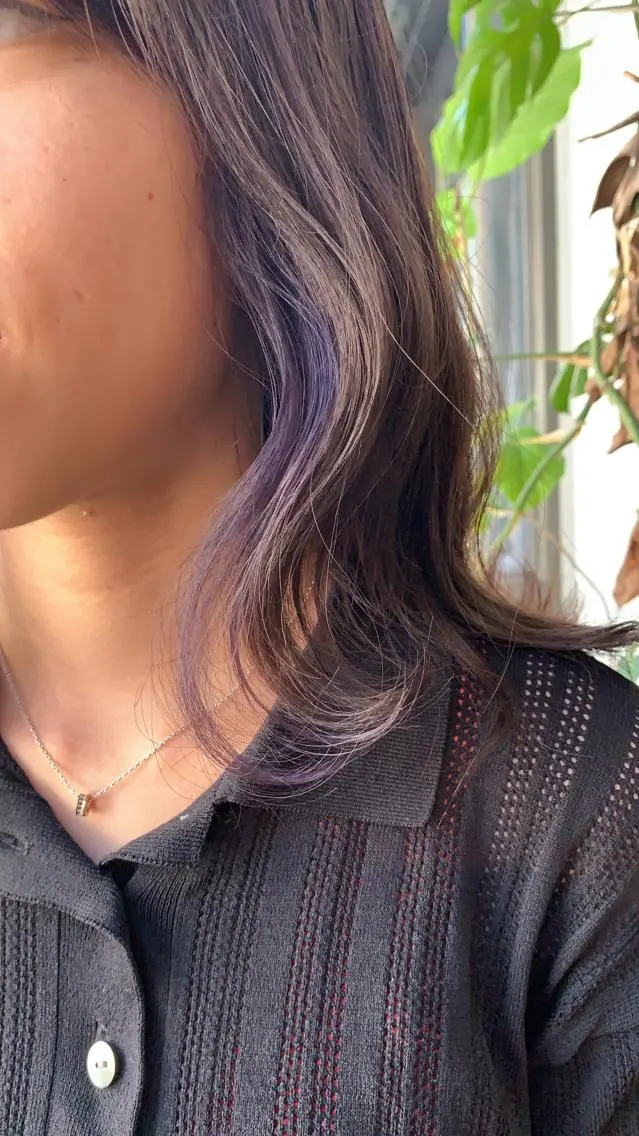 セミロング ヘアカラー 松本 夏海のヘアスタイル
