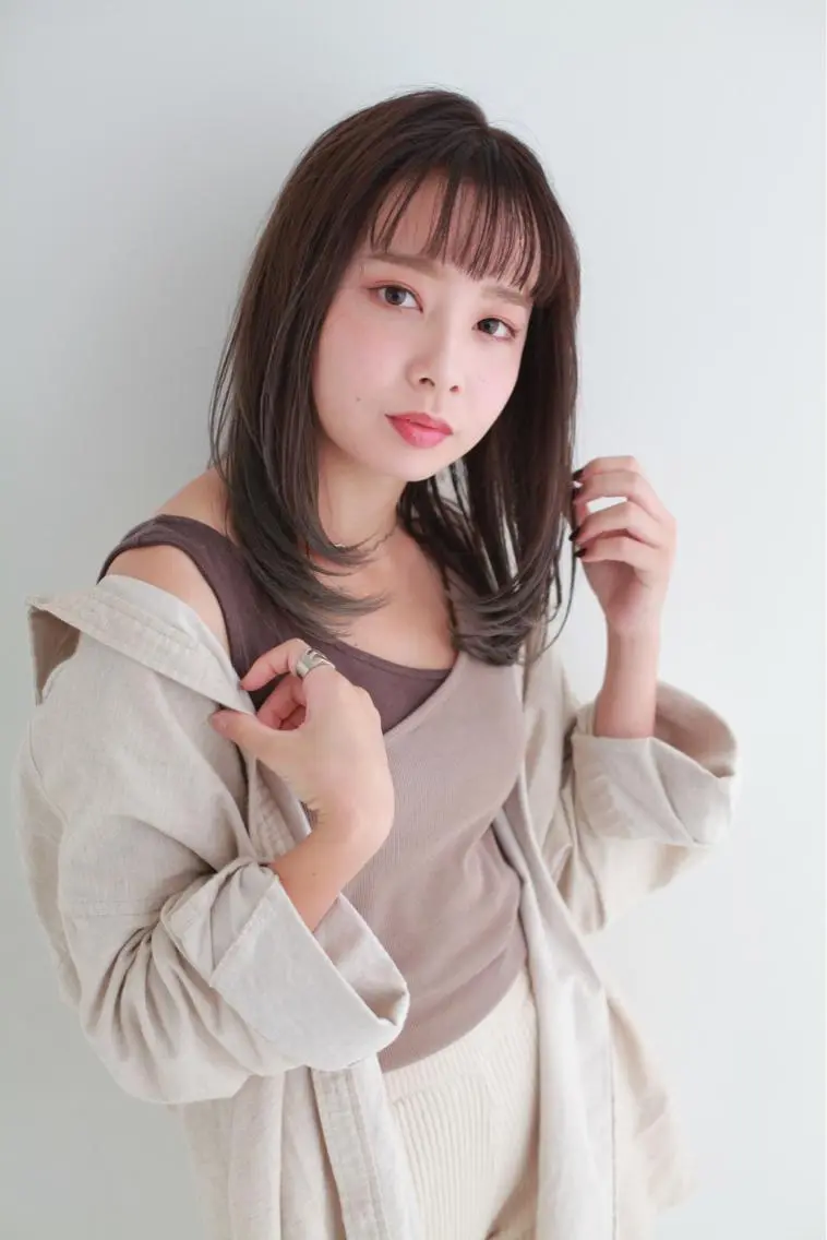 ミディアム カラー NYNY四條畷店 森 亮人のヘアスタイル