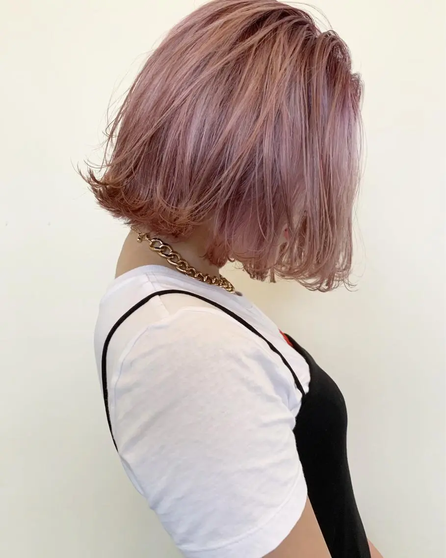 ショート カラー ピンクカラー 髪質改善サロン ARCHE野瀬冬馬のヘアスタイル