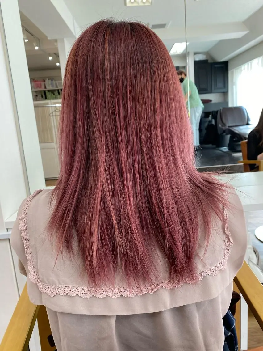 セミロング カラー セミロングパーマ ハイライトカラー ハイトーンカラー ハイライト ウルフカット GAKU/仙台/ メンズ/ブリーチのヘアスタイル