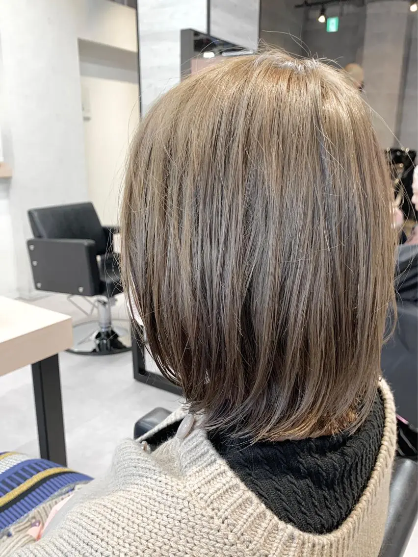 ミディアム カラー カット ヘアカラー トリートメント ❤️Ruminate 日暮里店❤️のヘアスタイル