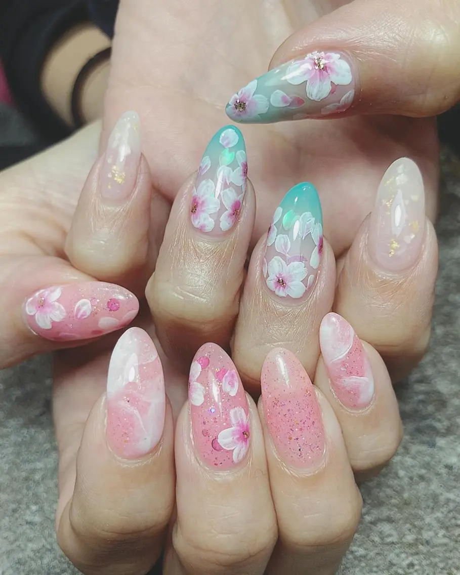 ネイル アートネイル 持ち込み ハンドネイル Am:nail 柏 SUE（スゥ）のネイルデザイン