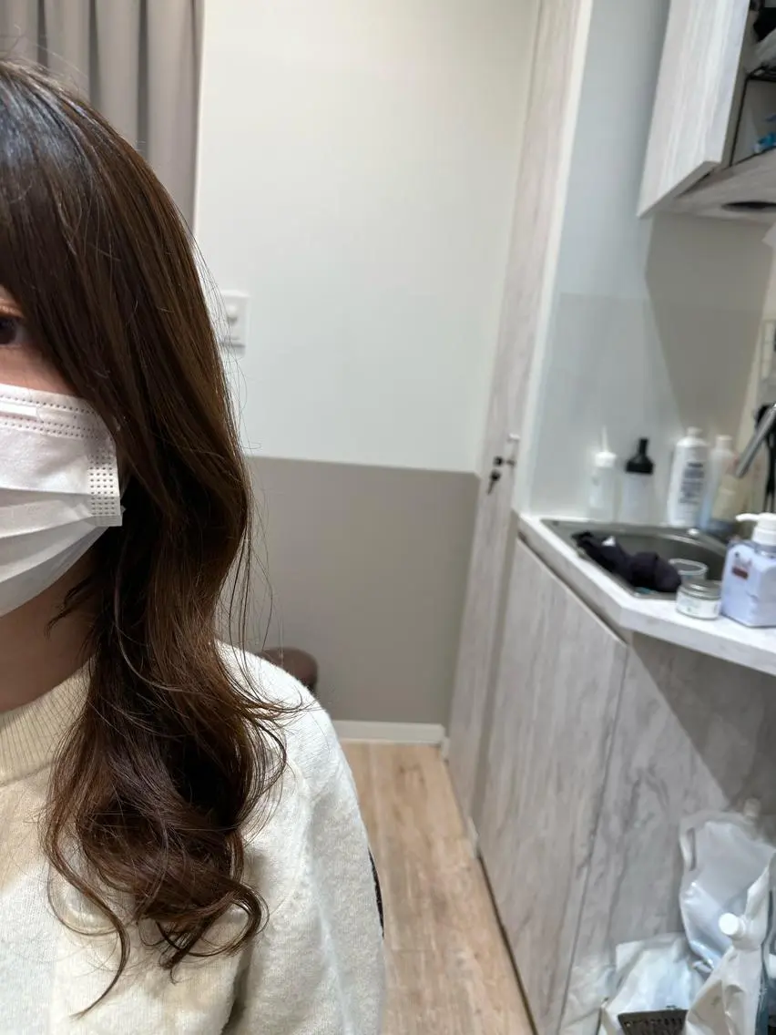 セミロング パーマ カット パーマ トリートメント 平田 たかしのヘアスタイル