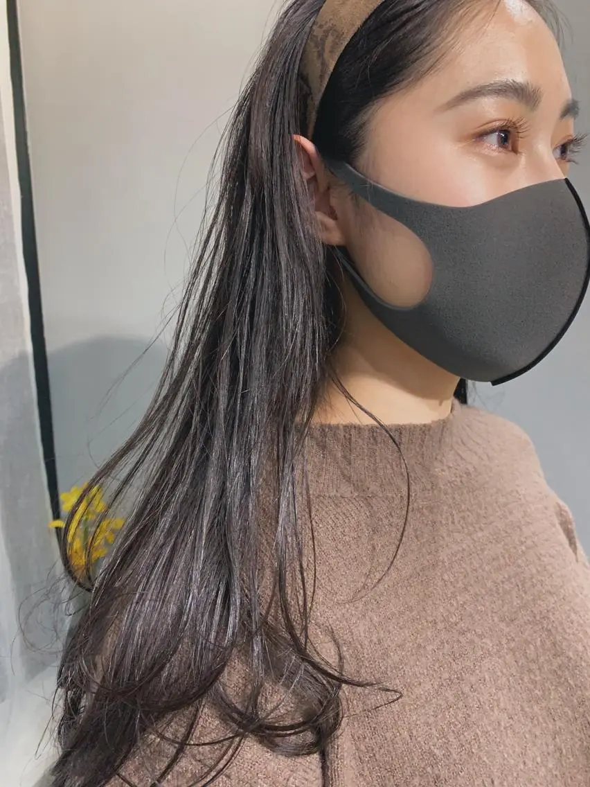 ロング カラー ヘアアレンジ ボブパーマコテ巻き風 パーマNo1深江秀平のヘアスタイル