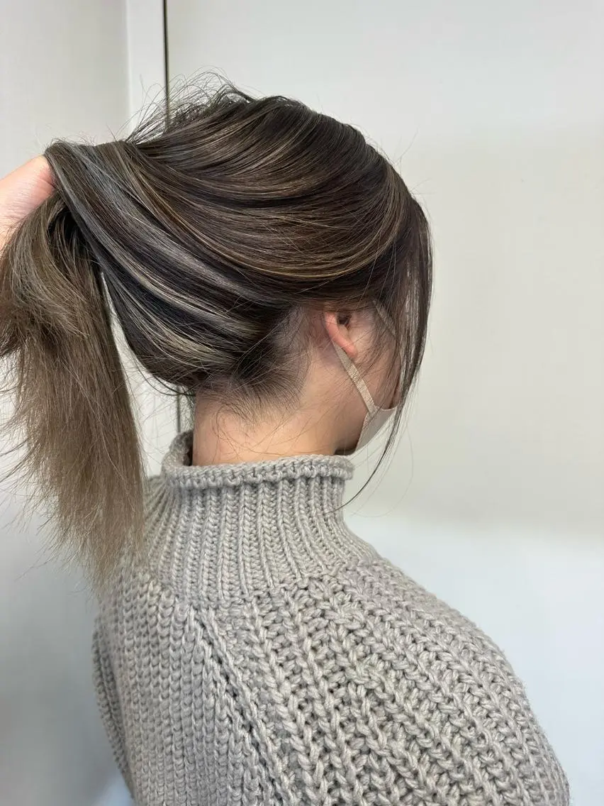 ミディアム カラー ブリーチカラー🫧 森　凪沙のヘアスタイル
