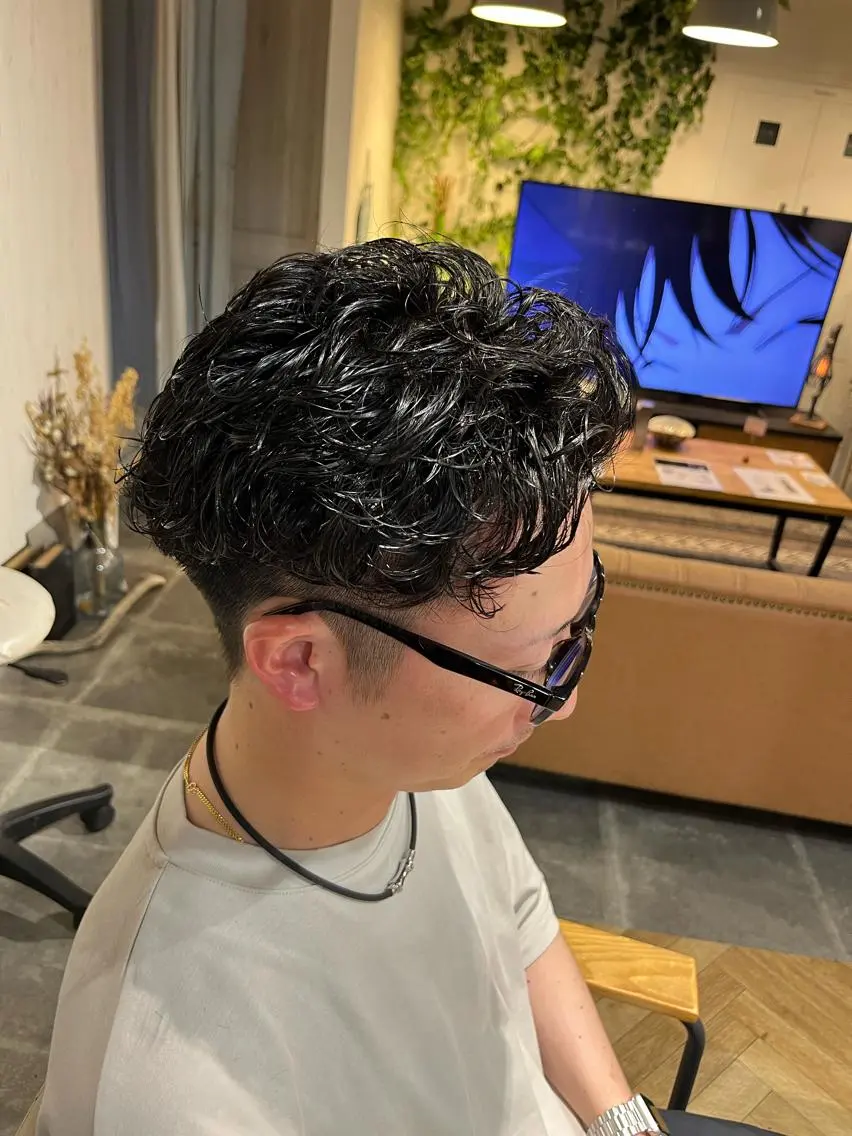 ショート パーマ メンズ カット パーマ トリートメント 🫟メンズスタイル 特化型マナ🫟のヘアスタイル
