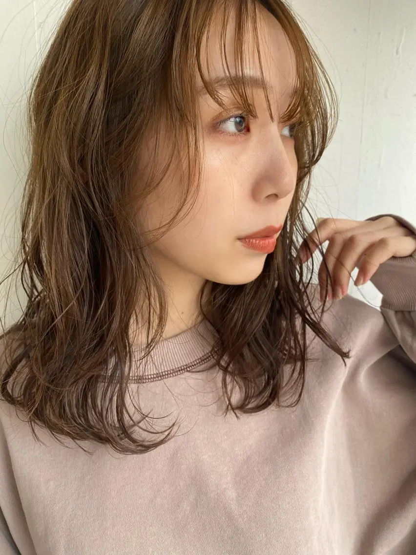 ミディアム 🍃透明感スタイル yu-ka🍃のヘアスタイル