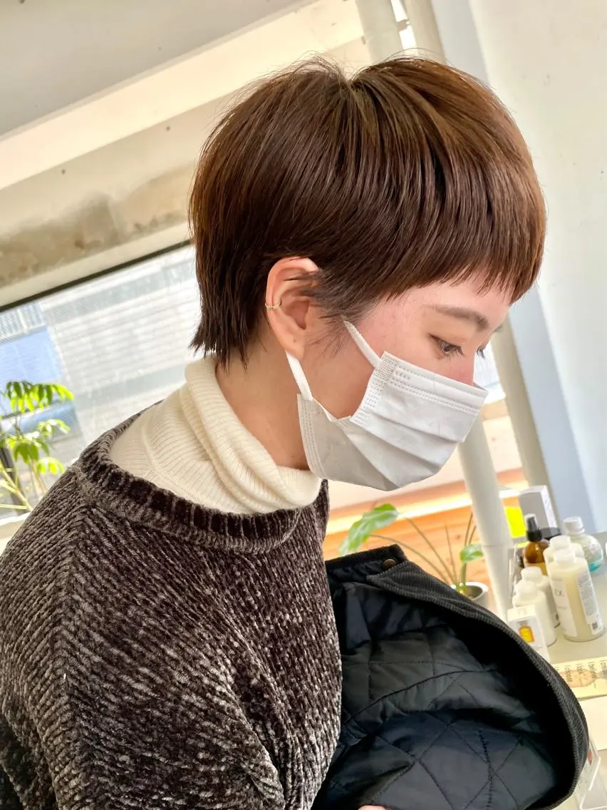 ショート カラー ベリーショート ショートヘア ショート・ボブ 徳竹淳一のヘアスタイル