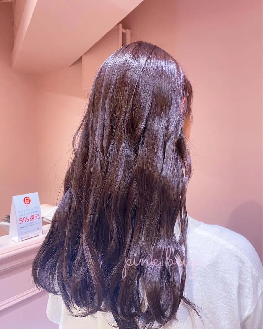 ロング カラー パーマ ヘアアレンジ メンズ キッズ RIYA❤︎ Aujuaソムリエのヘアスタイル