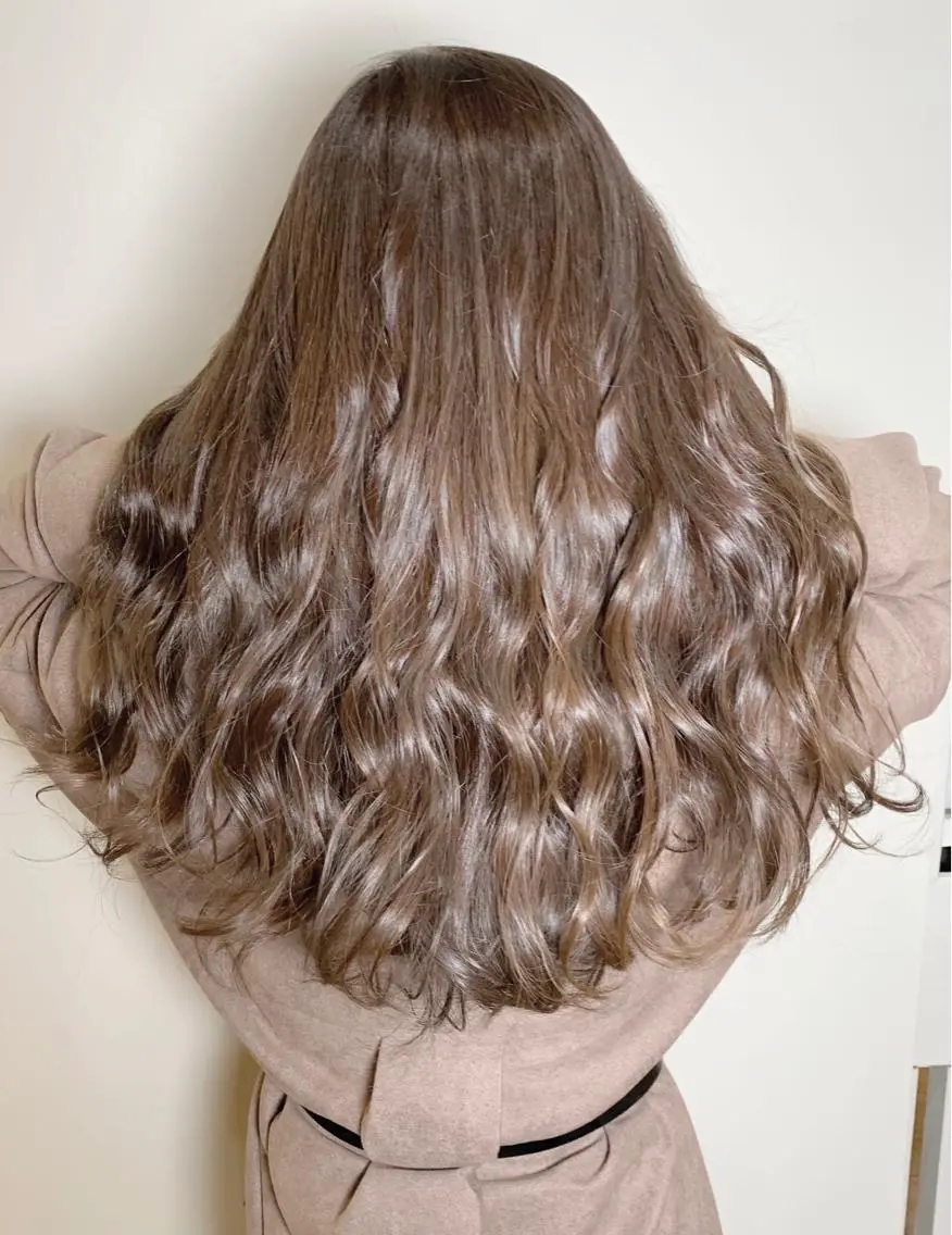 ロング カラー カット ヘアカラー トリートメント 樫原裕二/レイヤー カット/透明感カラーのヘアスタイル
