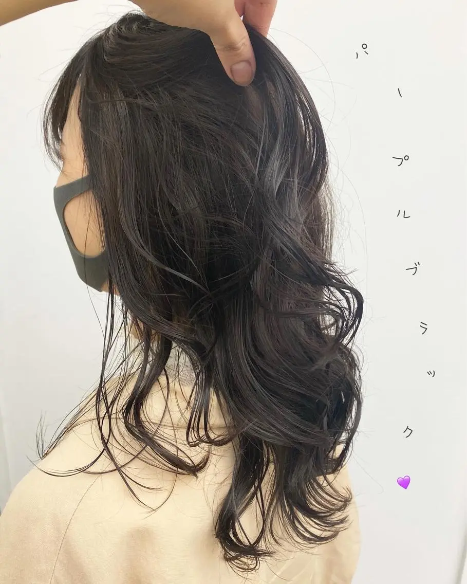 セミロング カラー ヘアカラー トリートメント ☀️透明感color KURO☀️のヘアスタイル