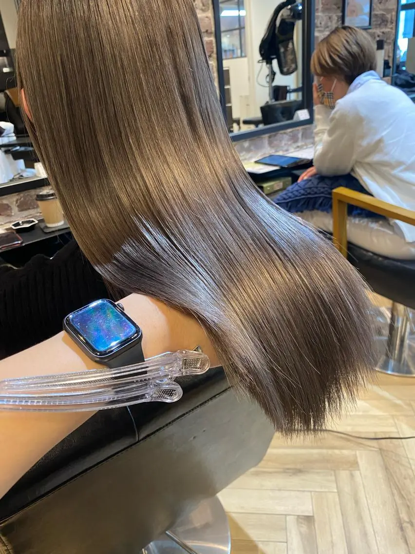 セミロング ヘアカラー トリートメント 大内田 凌馬のヘアスタイル