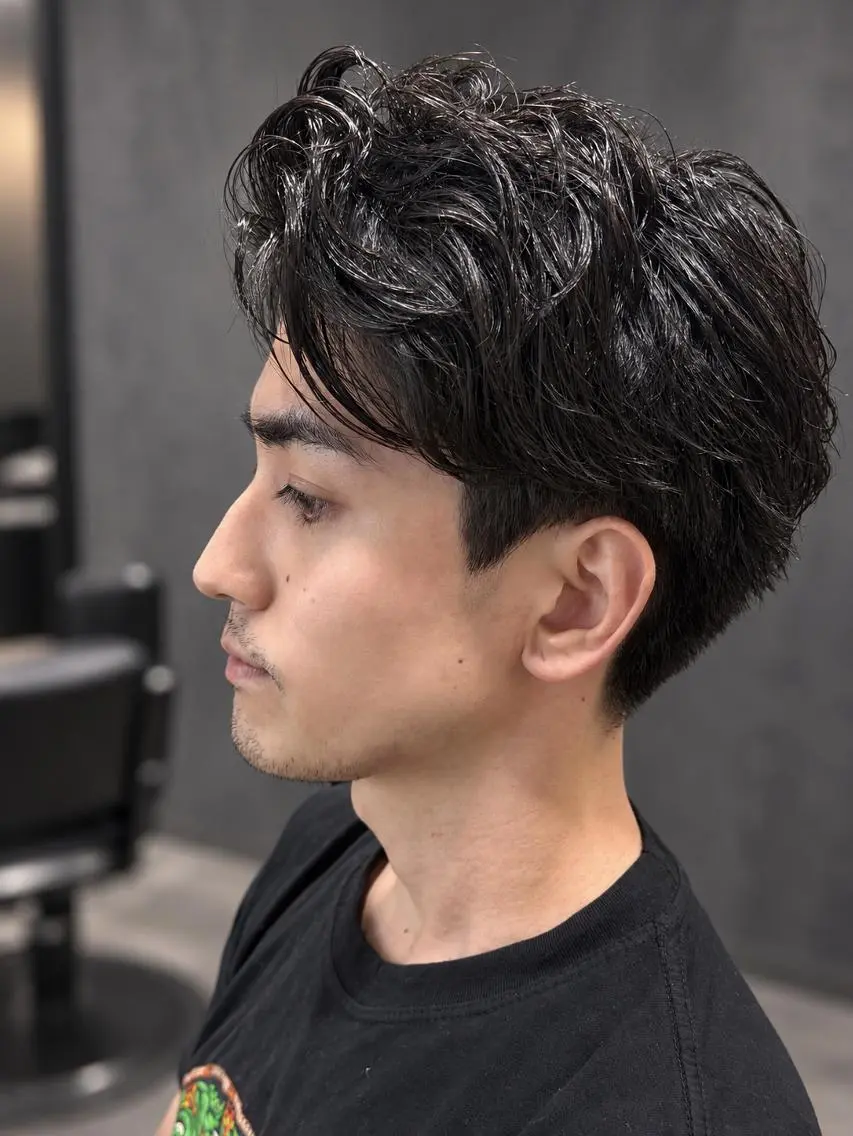 パーマ カット パーマ ANNAメンズカット パーマ縮毛矯正🧡のヘアスタイル