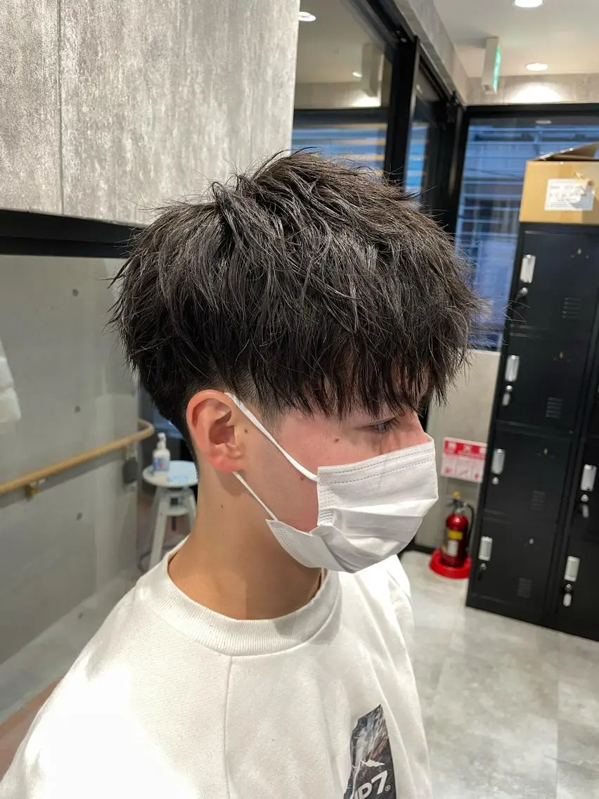 ショート カラー パーマ メンズ カット 🔥メンズ超特化🔥 青木海斗のヘアスタイル