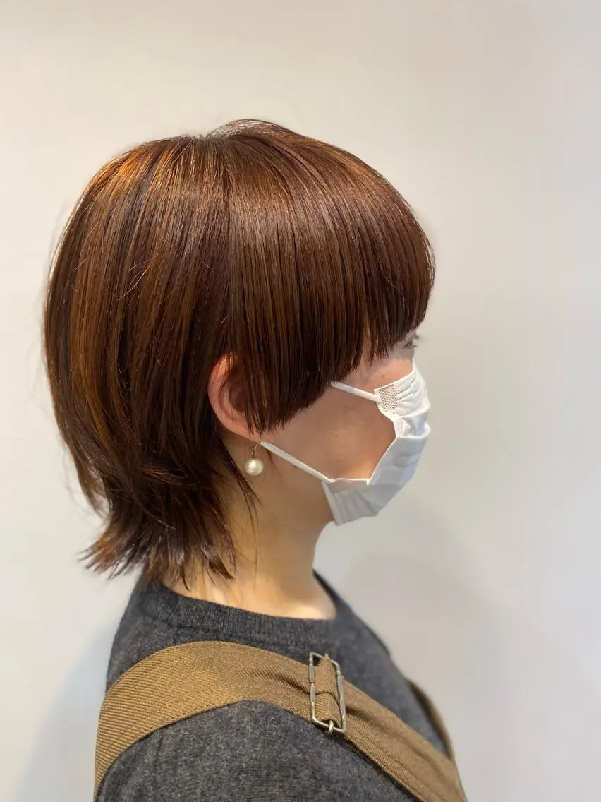 ショート カラー バレイヤージュ ブリーチ ケアブリーチ デザインカラー ダブルカラー 大人かわいい×艶髪 🤍塩川のヘアスタイル