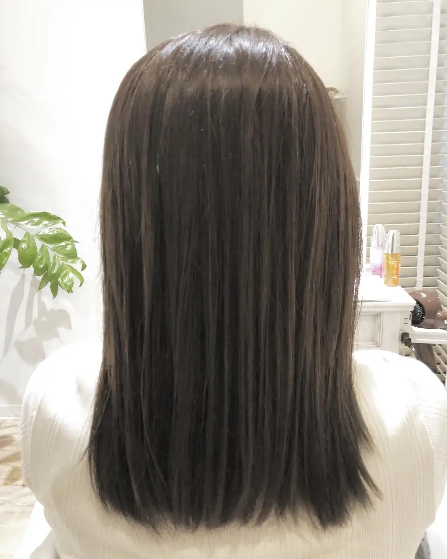 セミロング カラー アッシュ 透明感カラー ✨🌿大人可愛い愛さ れhair🌿✨松本のヘアスタイル
