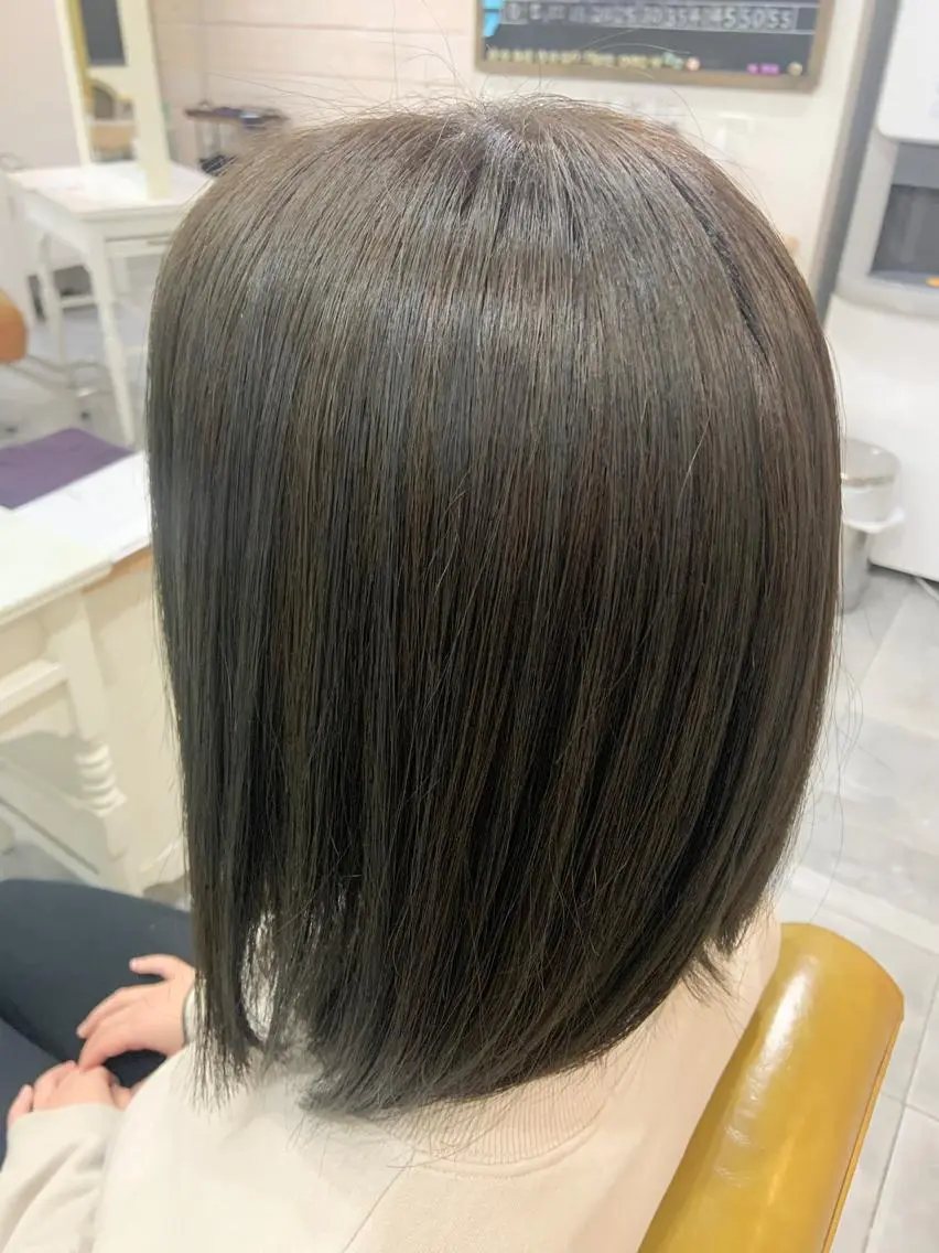 ミディアム カラー 顔まわりカット/ボブ /♡とーこ♡のヘアスタイル