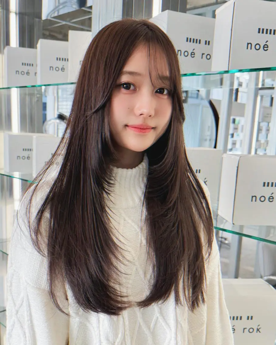 ロング レイヤーカット ✨縮毛矯正/ボブ✨ 佐藤 さくらのヘアスタイル