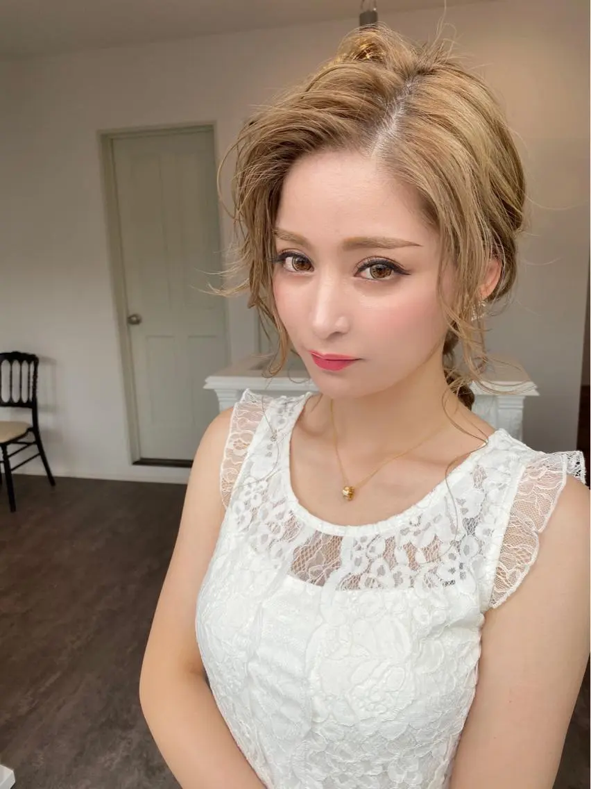 ロング ヘアアレンジ ヘアセット 成松 勇治のヘアスタイル
