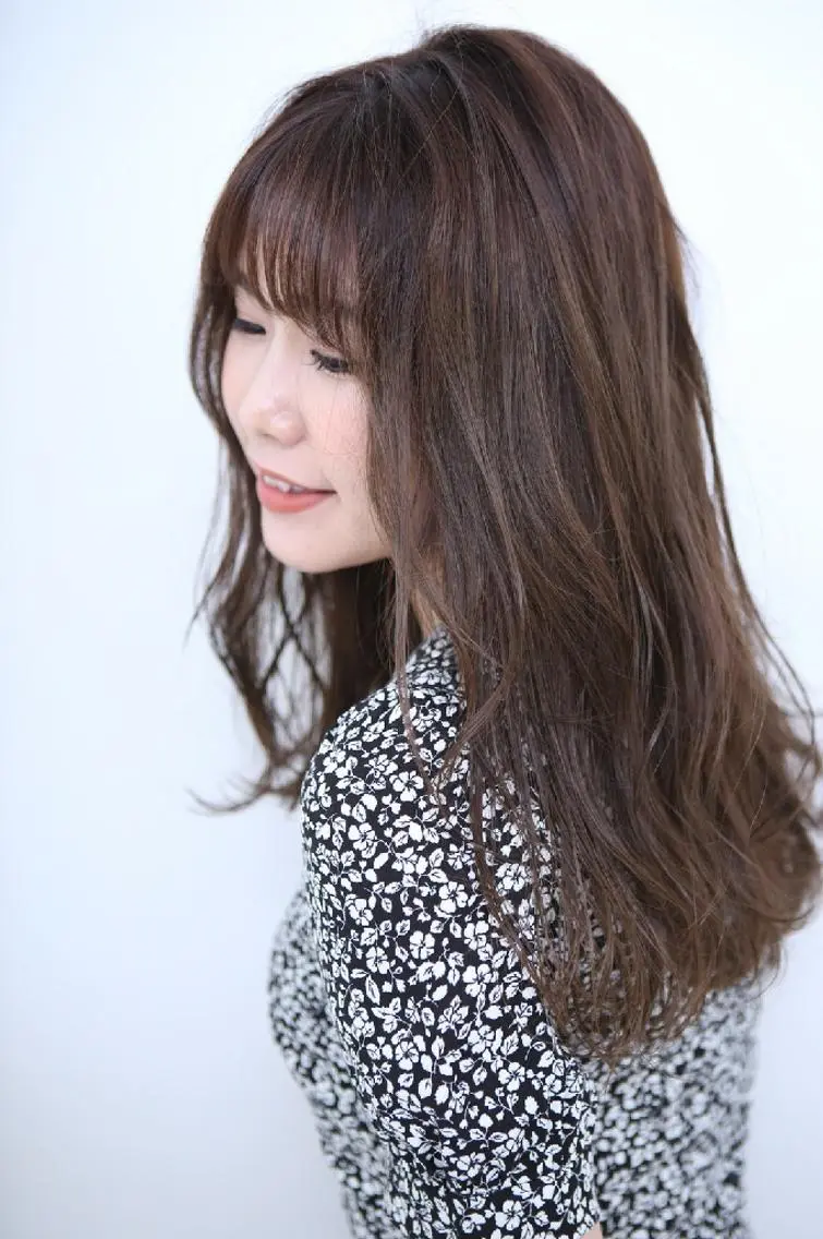 セミロング カラー ✨ブリーチなし透明感 カラー✨ゆりかのヘアスタイル