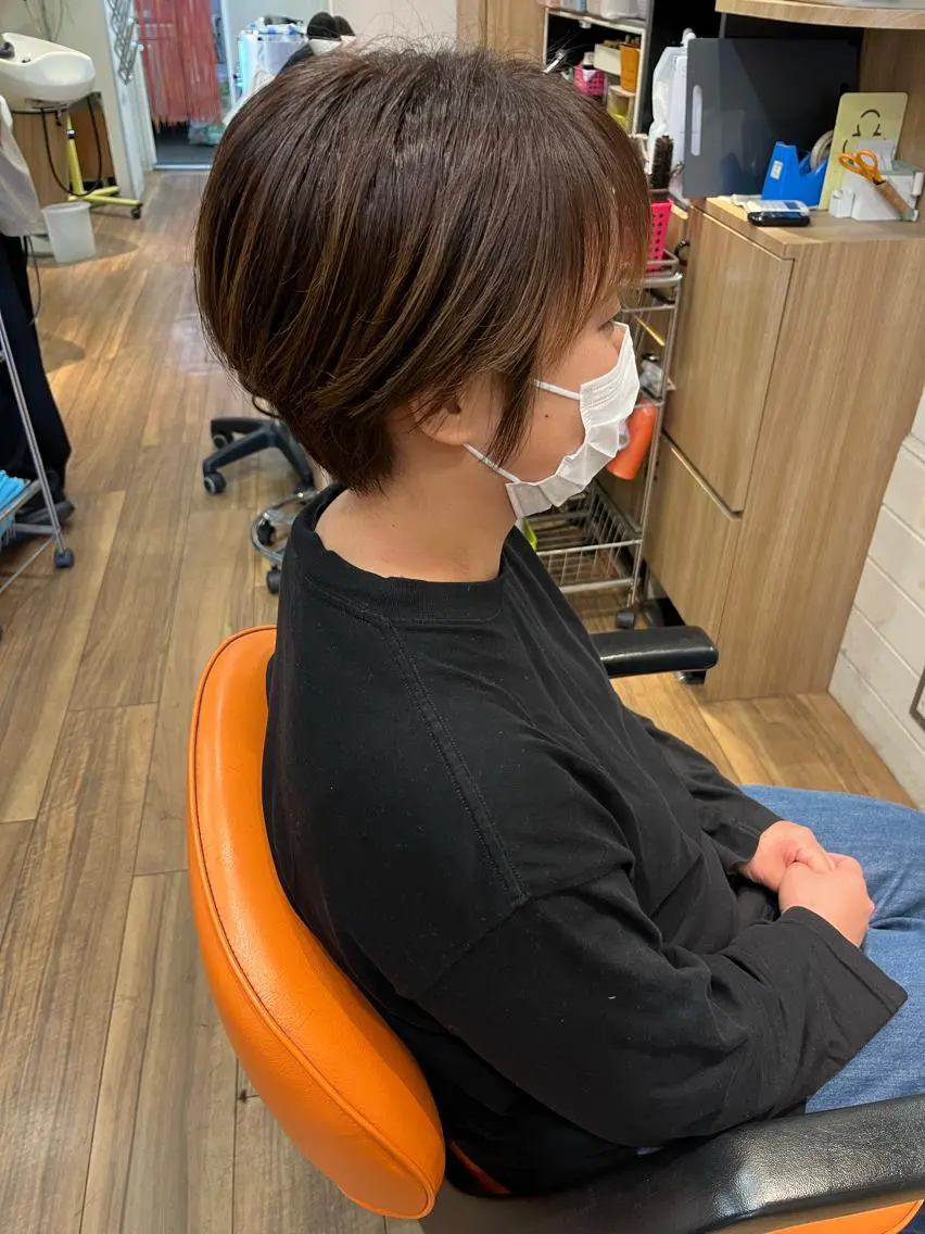 ショート カット ヘアカラー トリートメント okuda yuukiのヘアスタイル